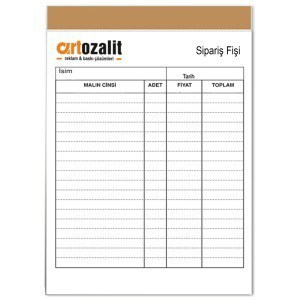 Sipariş Fişi